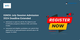 IGNOU Admission 2024 July Session